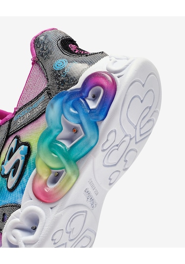 Skechers İnfinite Heart Lights - Eternal Shimmer Büyük Kız Çocuk Siyah Işıklı Spor Ayakkabı 303755l Bkmt Siyah