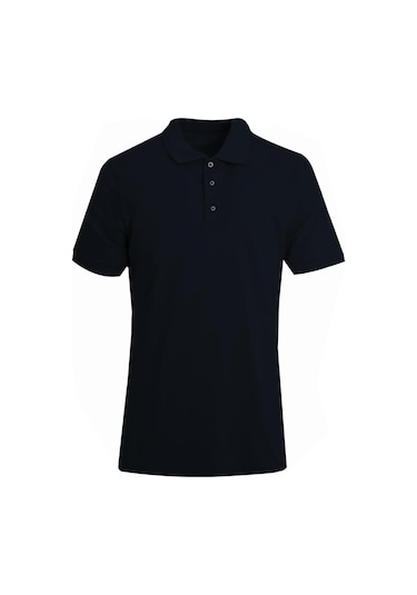 Uki Siyah Comfort Fit Polo Yaka Pike T-shirt Siyah