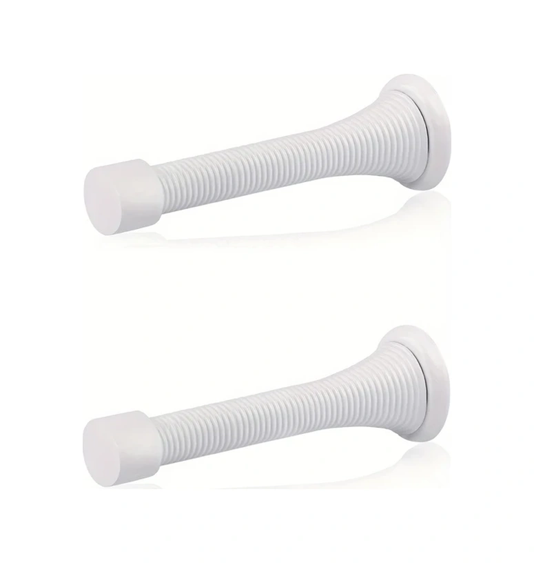 Chuangyinshop Beyaz 2'li Paket Siyah Kapı Stoperi, 3-1/8" Heavy Duty Esnek Kapı Bumperı