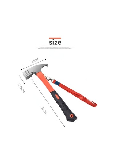 Pazly Ve Taşıma Saplı, Pratik, Lastik Kemerli Kazıkları Kamp İçin Geeroyoo Dayanıklı Çelik Çekici Çadır - Mc