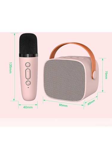 Besthome1 P2 Mavi Kablosuz Bluetooth Hoparlör, 6w Güç, 2000mah Pil, Mikrofonlu Karaoke