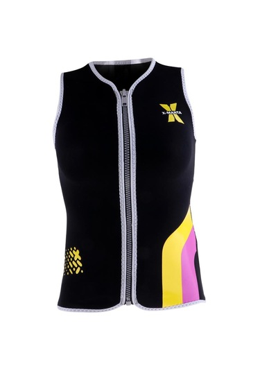 Suntek Kadın's 3mm Ön Fermuar Kolsuz Dalış Elbisesi Ceketi