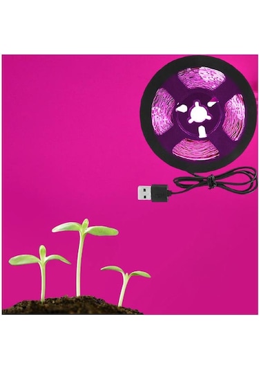 Tam Spektrum Bitki Büyütme Şerit Işık 5v Usb Uç 3 Mt Dış Mekan