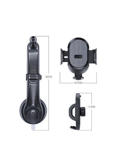 Telefon Tutucu Araç İçi Torpido Üstü Güçlü Vantuzlu Tutucu