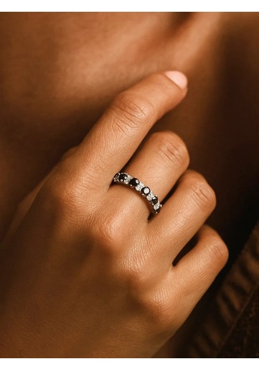 Lapshov Gümüş Yürüyüş Yolu Yüzüğü 358453568 Siyah