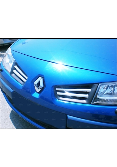Renault Megane 2 Krom Ön Panjur 4 Prç. P.Çelik 2006-2009 Arası