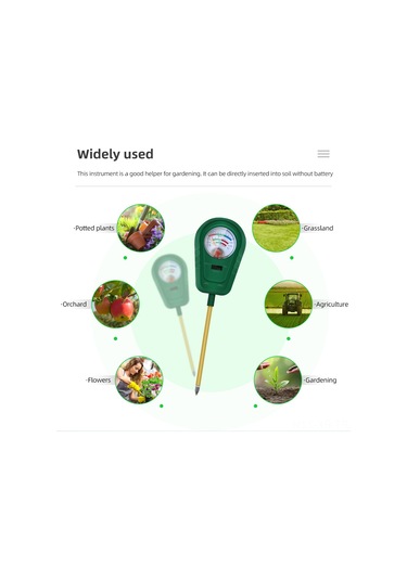 Xiyyadms Toprak Verimlilik, Nem Ve Ph Değeri 3'ü Bir Arada Testerı - Bitki Büyüme İçin Toprak Analiz Cihazı Çok Renkli