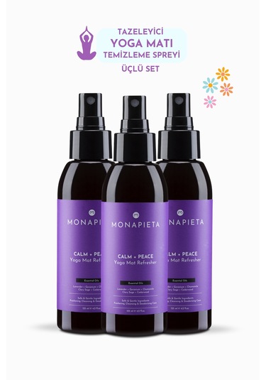 Monapieta Yoga Matı Temizleme Spreyi 3 x 125 ML