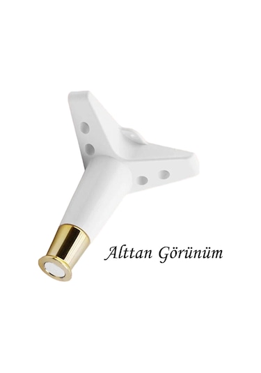 Golden Ayak 15 Cm Beyaz Altın Gold Mobilya Kanepe Sehpa Ünite Koltuk Ayağı Baza Ayak Ayakları