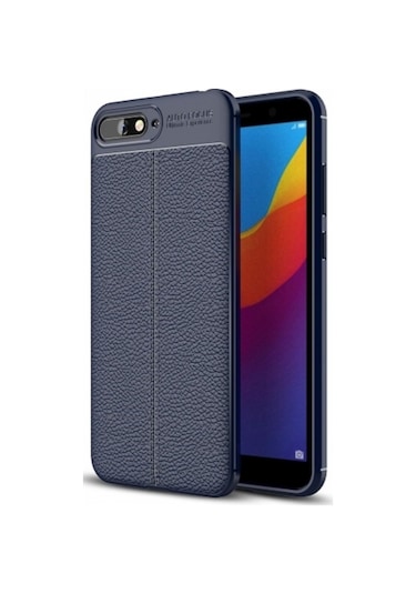 Huawei Y6 2018 Deri Görünümlü Lux Niss Silikon Kilif 457501578