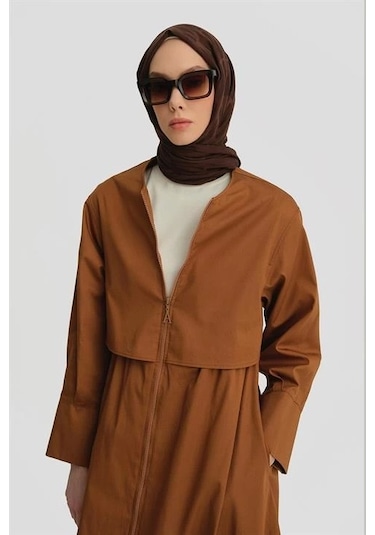 Armine Balon Etekli Pardesü 25y8205 Taba Kahverengi
