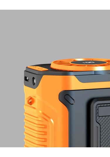 Dijital Ekranlı Turbo Mini Fan 3 Kademeli Hız, Sessiz Çalışma Ve Type-c Şarj