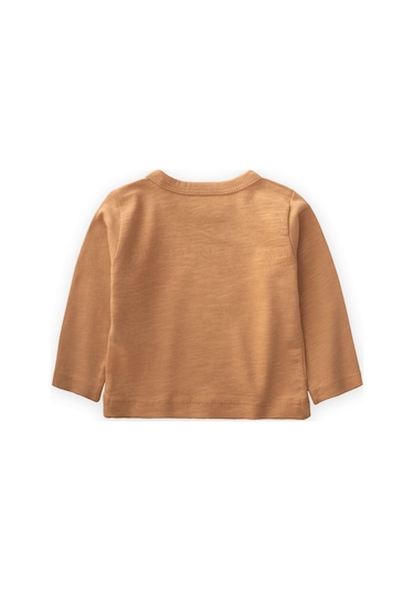 Cigit Baskılı Mevsimlik T-shırt 0-4 Yaş Camel Camel