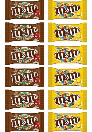 M&m's Fıstıklı Ve Çikolatalı Draje 45 Gr X 12 Li Karma Paket