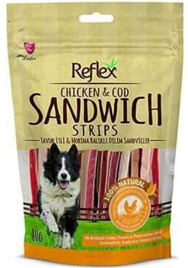 Reflex Tavuklu ve Balıklı Sandviç Sticks Köpek Ödülü 80 G
