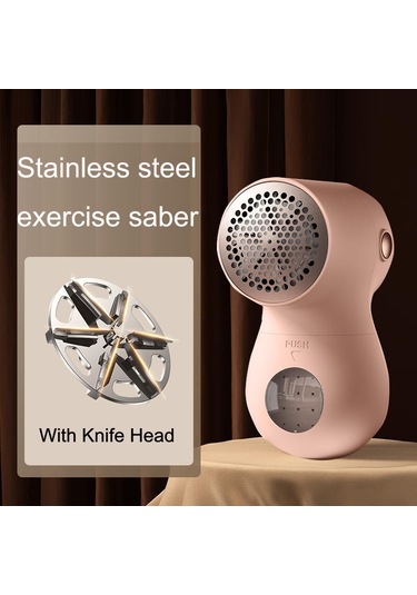 Sones Joyroom Jr-cy517 Usb Giysi Tüylenme Düzeltici Ev Tipi Saç Temizleme Makinesi, Stil: Bıçak Başlıklı Pembe