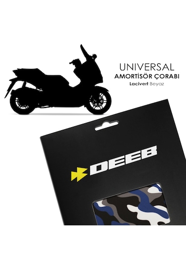 Deeb Universal Amortisör Çorabı Lacivert Beyaz M Beden Lacivert - Beyaz