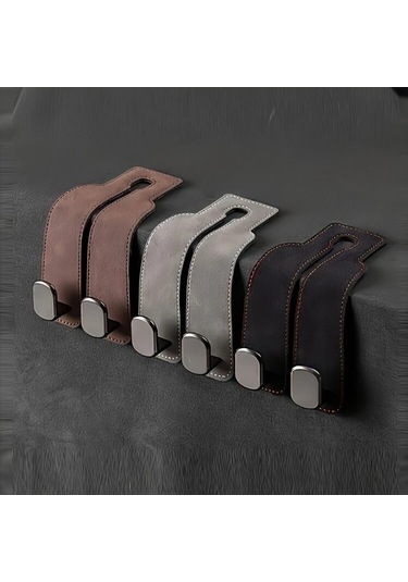 Fochsia Siyah Gizli Kancalı Pu Deri Oto Koltuk Kılıfı - Tüm Araçlara Uygun