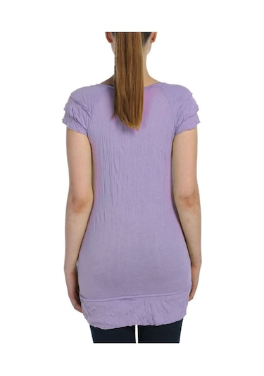 Bulalgiy Kadın Leylak Tişört - Bga009868