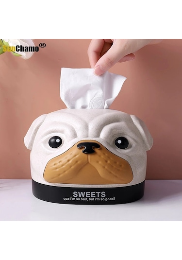 L-sunchamo Karikatür Doku Kutusu Banyo Tuvalet Kağıdı Tutucu Mutfak Peçete Saklama Kutuları Araba Mendil El Havlusu Dispenseri Konteyner
