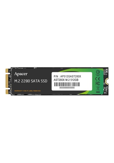Apacer Ast280x 512gb 520/500mb/s M.2 Sata Iıı Ssd Disk Adad6apr0036