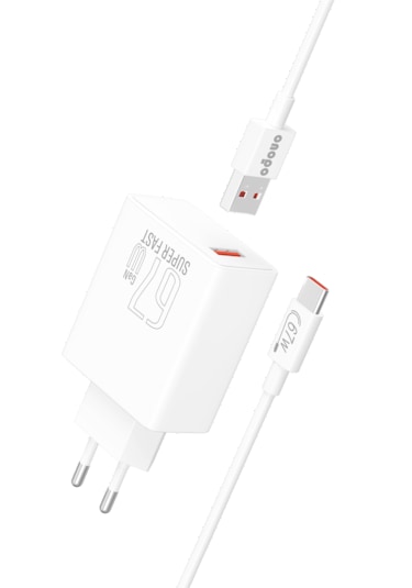 Onopo M6 67W Usb Esnek Kablo Type-c Turbo Hızlı Şarj Aleti Seti