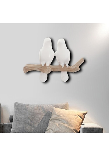 Suntek Duvara Monte Reçine Coat Robe Kanca Kuşlar Ağaç 2-kuş Diğer