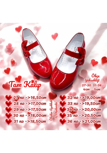 Beebron Ortopedik Topuklu Abiye Kız Çocuk Ayakkabı Glossy Series Abiayk2401 Rugan Kırmızı Rugan Kırmızı