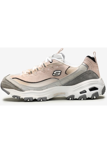 Skechers D'Lites - Free Energy Kadın Beyaz Sneakers 13147 Wgpk Beyaz