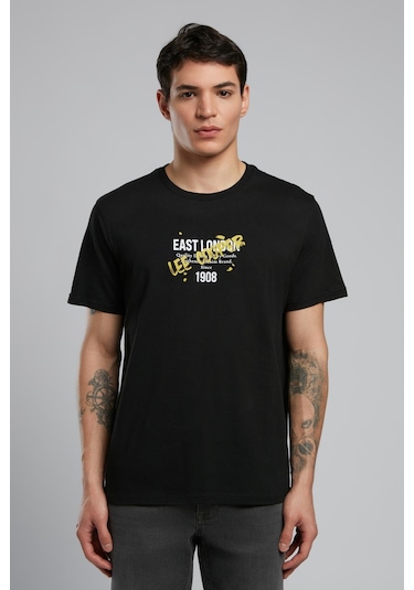 Lee Cooper Orsino Erkek O Yaka T-shirt Siyah-19919 Siyah