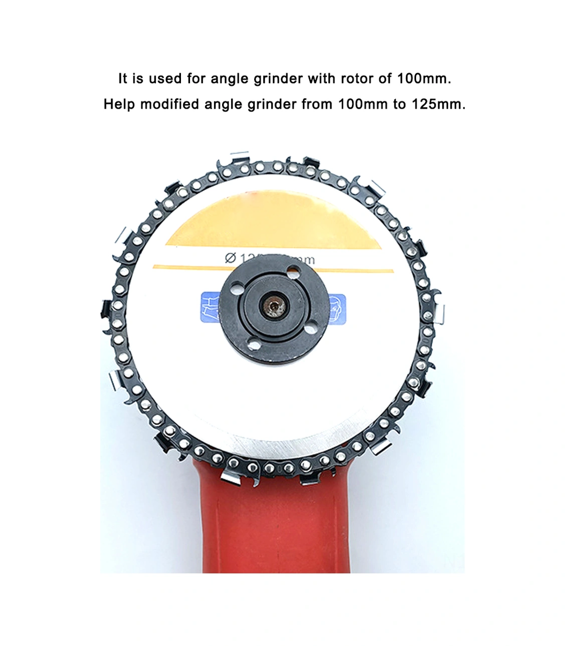 Folinda Açma Taşlama 100mm'den 125mm'ye Dönüştürücü Çelik Takım - 20mm Ve 22mm Delikli Kesici/taşlama Diski Uyumlu Flanş Ve Somun Seti