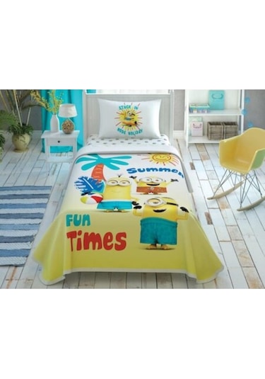 Taç Lisanslı Pike Takımı Minions Summer Tek Kişilik