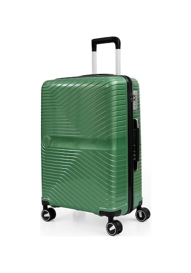 Ççs 5239 Polipropilen Orta Boy Valiz-metalik Yeşil Metalik Yeşil