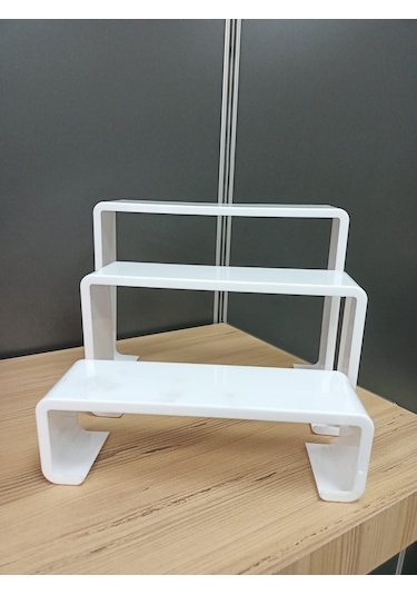 Uzmangrupraf Uzman Grup Raf Pleksi Ayakkabılık-3'Lü 2 Adet Set Ayakkabılık-