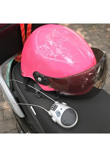 Geeroyoo Gümüş Renkli Geniş Kullanimlı Çelik Tel Kablolu Şifreli Kilit - Moto Kask, Bagaj, Kayak Ve Araç Kıyafeti İçin Uygun Gümüş