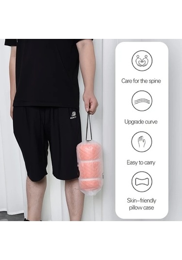 Trendooze West Lake Blue Seyahat Yastığı, Yavaş Geri Tepme Boyun Desteği, Yıkama İçin Batı Gölü Mavisi