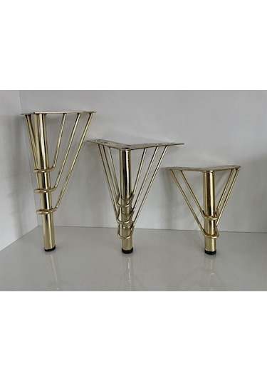 Lno Metal Gold Demir Koltuk Kanepe Ayağı 15cm