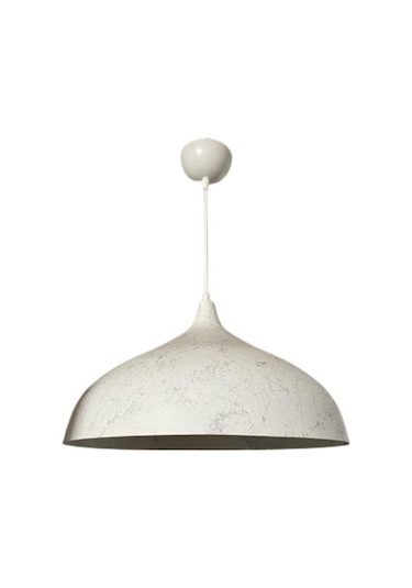 Dylight Retro Beyaz Mermer Desenli Dekoratif Tekli Rustik Metal S (548944634)