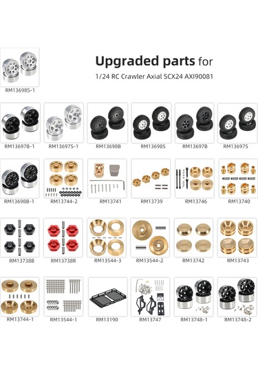 Kosona Axial Scx24 Deadbolt İçin Alüminyum Süspansiyon Bağlantı Seti Ve Ön Üst A-kolu - Siyah