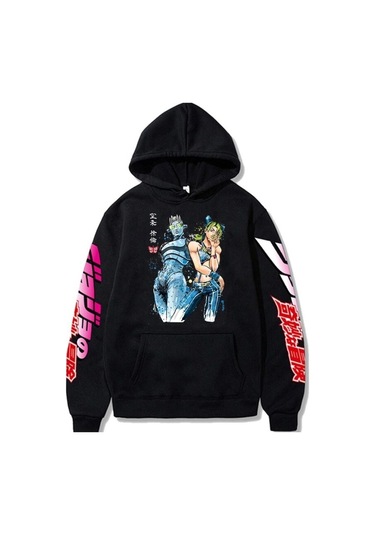 Japon Anime Jojo'Nun Tuhaf Macera Baskılı Kapşonlu Vj458 13828