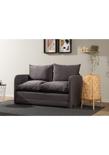 Pafu Saga İkili Katlanır Yataklı Koltuk Soho Gri