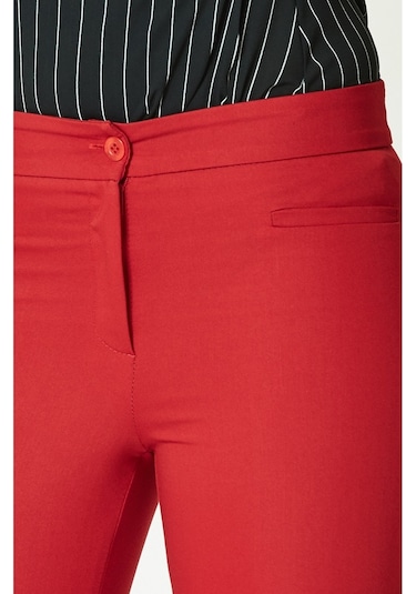 Soralline Kadın Pantalon 1683 Kırmızı Kırmızı