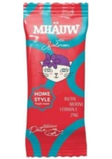 Mhauw Somonlu Kıyılmış Pouch Yetişkin Kedi Konservesi 80 Gr 33'lü Paket