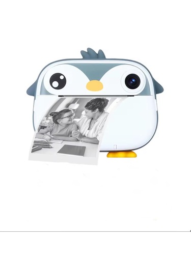 Laxsam Penguin Mini 1080P Anında Baskı Dijital Fotoğraf Video Kaydedici Kamera