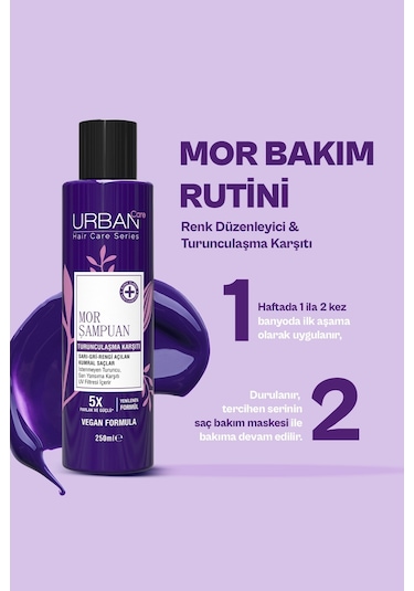 Turunculaşma Karşıtı Mor Saç Bakım Şampuanı-250 Ml-sülfatlı