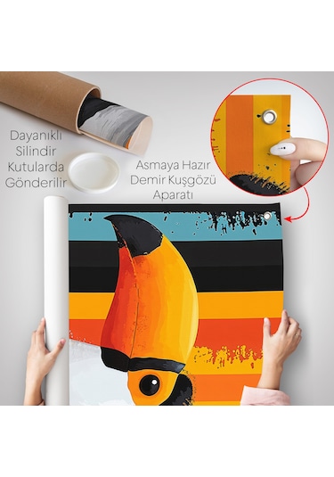 Toucan Kuşu Duvar Örtüsü-7587