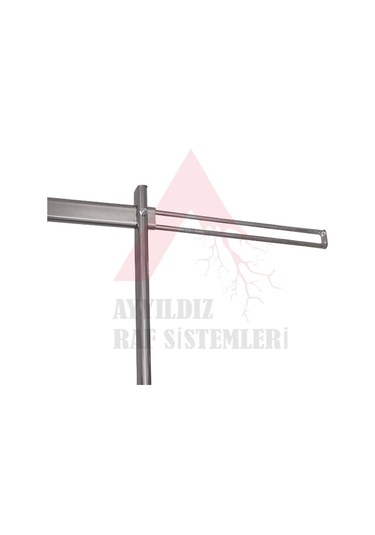 Lüks Çift Katlı Mağaza Standı & Lüks Konfeksiyon Askılıkları & Çift Katlı Askılık Krom