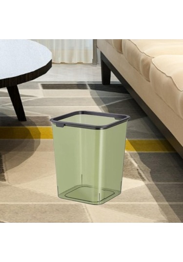 Pazly Yeşil Yeşil Suntek Sepet Ofisi Mutfak Modern Kutusu Kapaı Çöp Atık Wn Yeşil