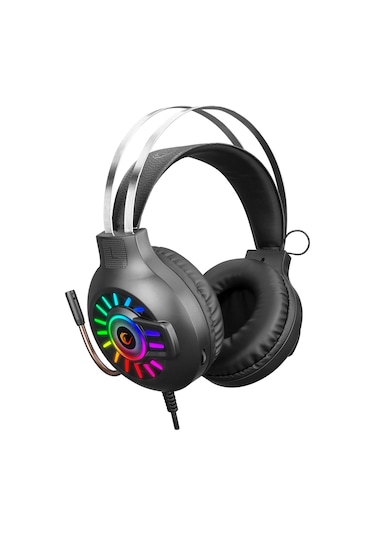 Rampage RM-K44 Zengibar 7.1 Surround Mikrofonlu RGB Kulak Üstü Oyuncu Kulaklığı