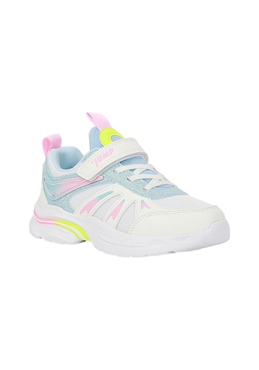 Jump 1974-30053 Anatomik Tabanlı Kız Çocuk Günlük Spor Beyaz Pembe Beyaz